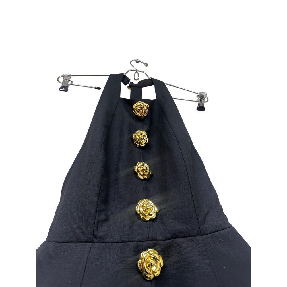 REVOLVE Atoir NWT Black Gold Tiffany Mini Dress Size 2 XS Luxury Birthday Unique - Picture 6 of 15